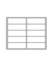 Self Adhesive Label 25mm X 85mm [White]
